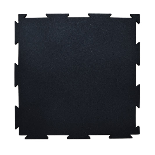 Piso de Caucho 50x50cm 7mm encastrable 1 m2 Negro